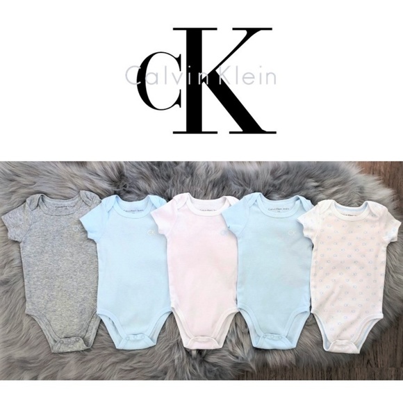 Calvin Klein Other - Calvin Klein baby boy bundle 5 x bodysuits 3-6